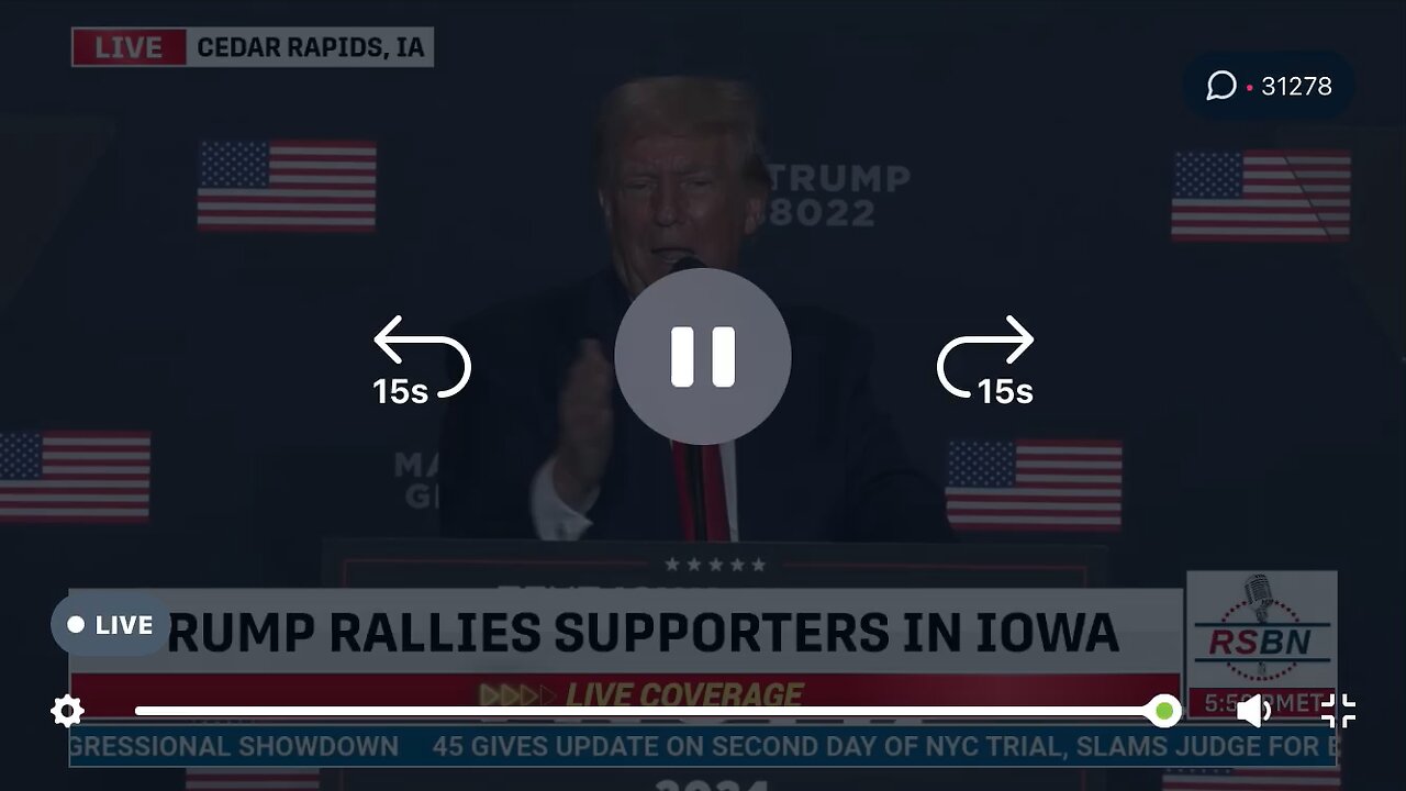 Trump in Iowa : 07/10/2023 electric vehicles