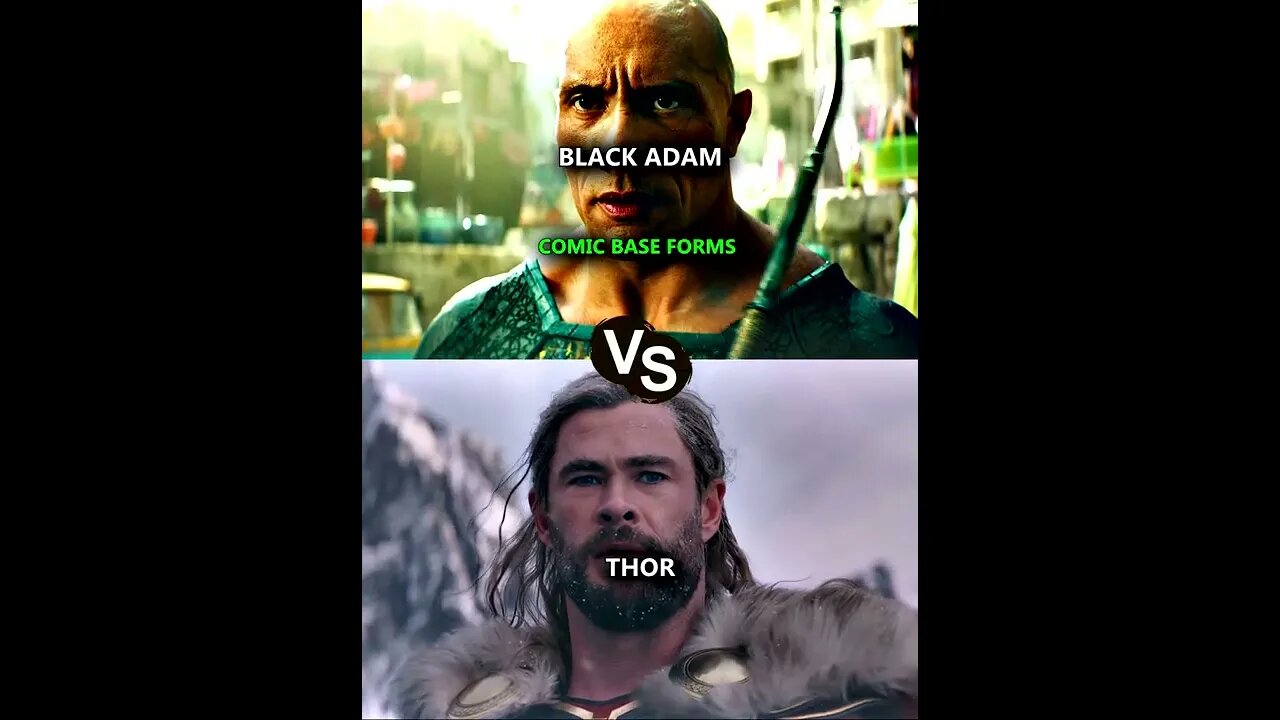 Black Adam VS Thor #shorts