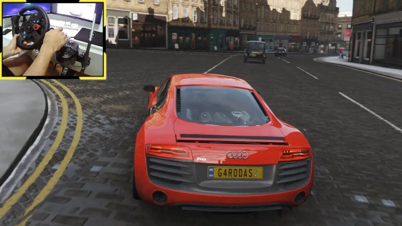 AUDI R8 COUPE V10 PLUS FSI QUATTRO - Forza Horizon 4 gameplay / Volante Logitech g29