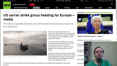 US carrier strike group heading for Europe...that will make 2 groups in Europe
