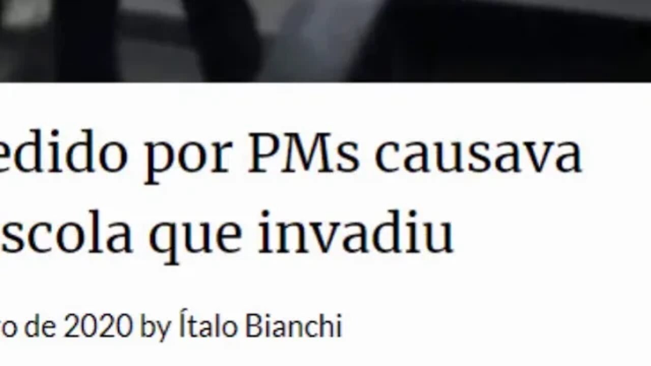 REDE GLOBO MENTIU : Suposto “aluno” agredido por PMs causava transtornos na escola que invadiu
