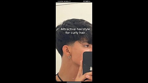 Hairstyle for curly hair
