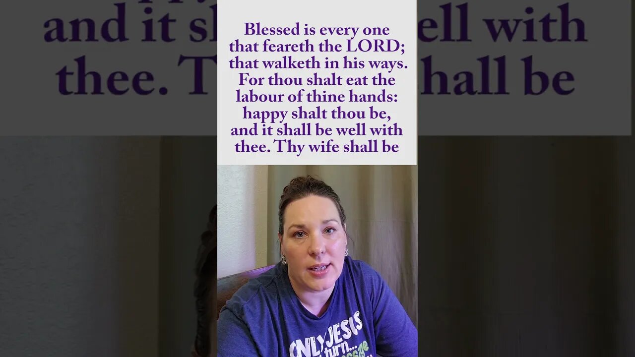 Do You Want to Be Blessed by God? Psalms 128 #shorts #blessed #psalms #wordofgod #christianity #kjv