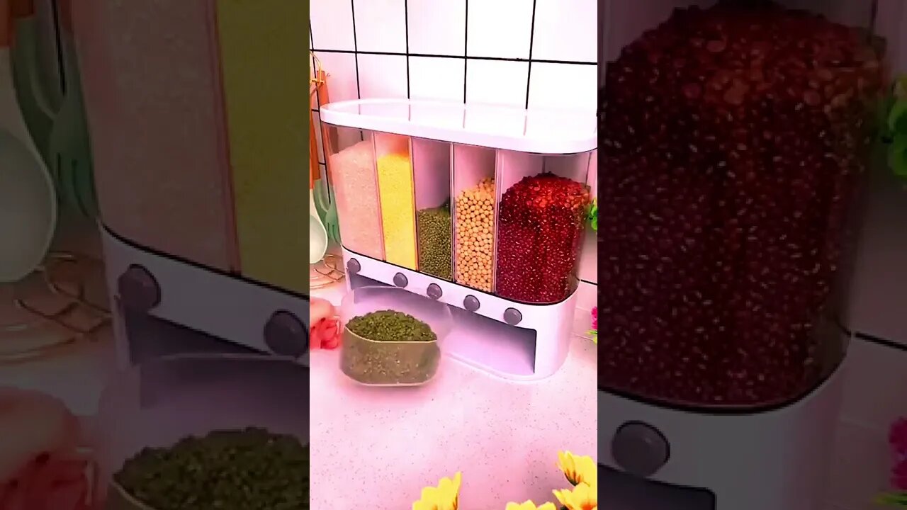 Push button storage for incredients