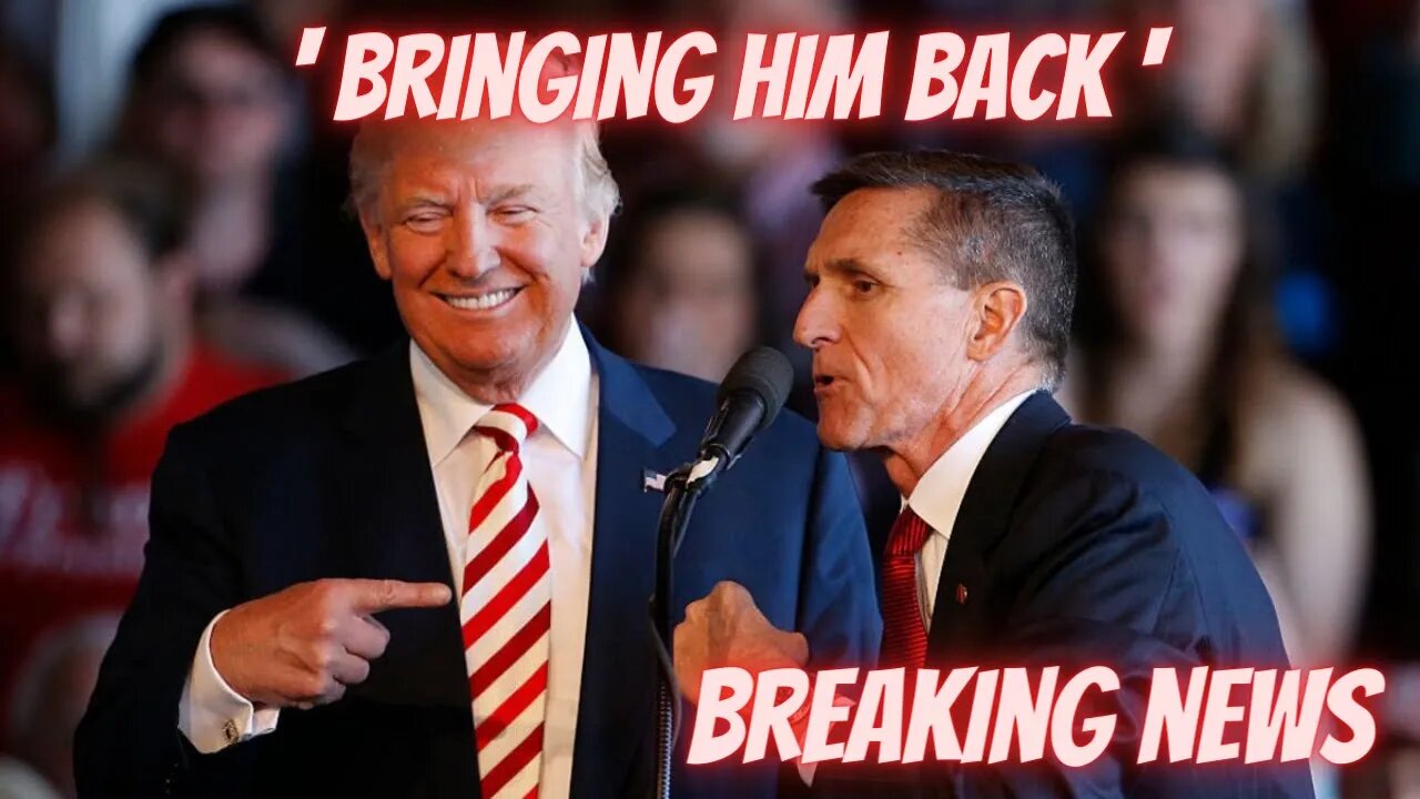 Great news! President Trump just told General Flynn he is ‘bringing him back live onstage in Florida