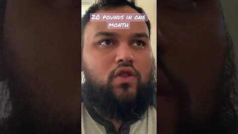 Lost 20lbs in one month