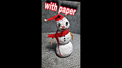 How to make a paper snowman | craft ideas | christmas decoration ideas