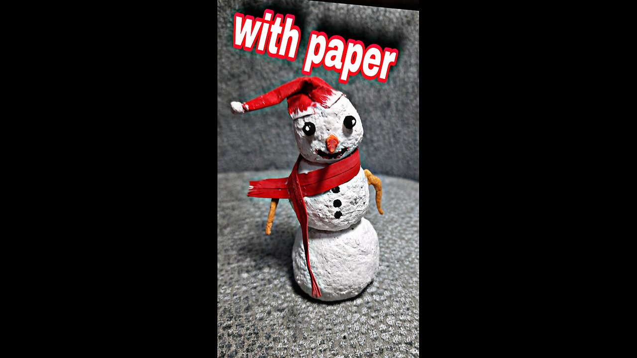 How to make a paper snowman | craft ideas | christmas decoration ideas