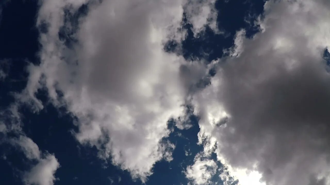 Nice blue sky with rolling clouds