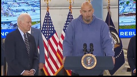 John Fetterman Struggles Through 'Infration' Speech