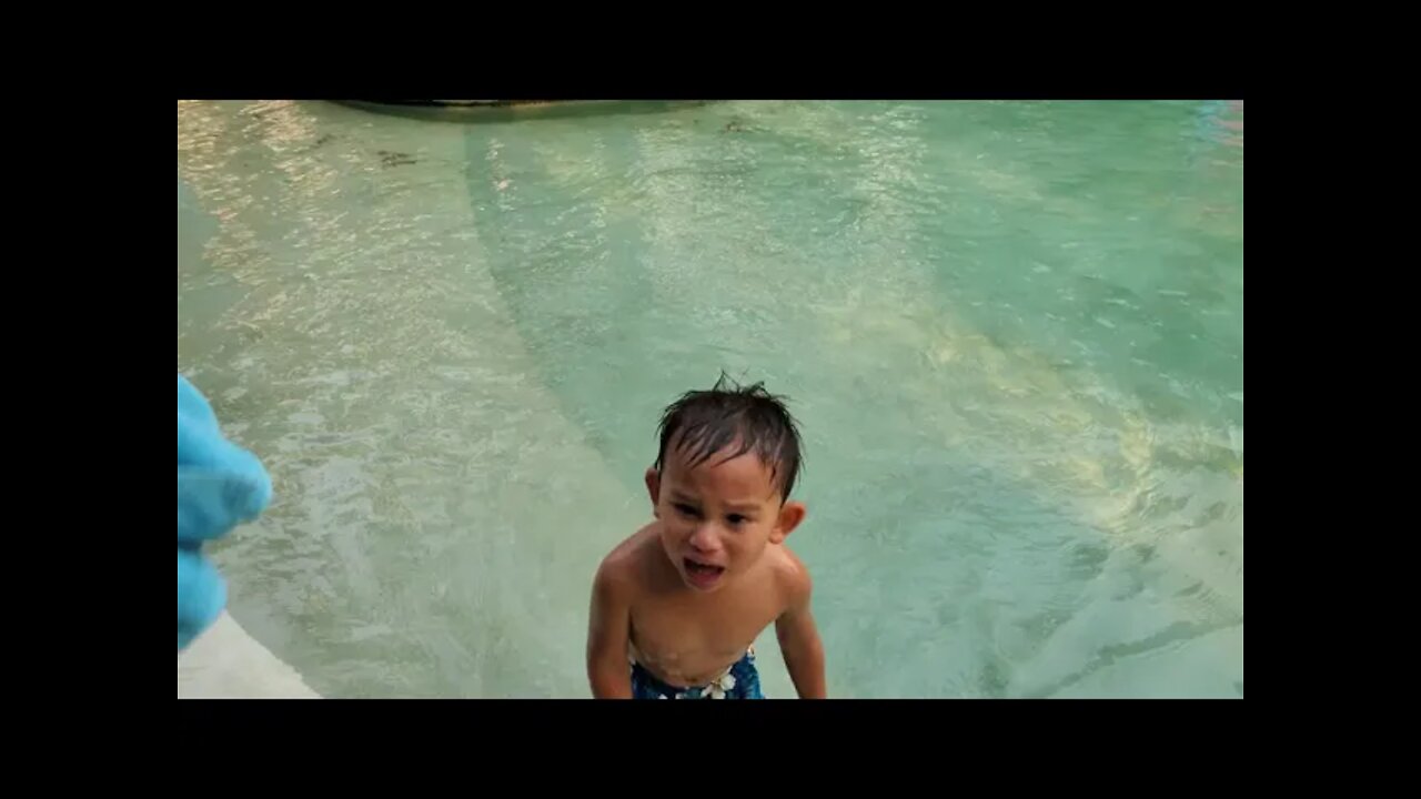 Central by Centara Pattaya Pool. Bryce at the pool!