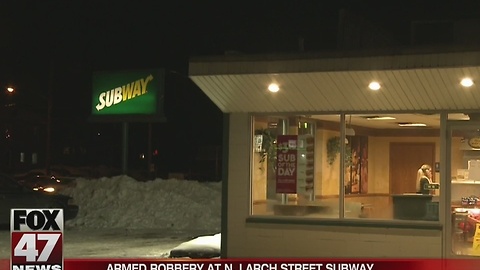 Police investigate armed robbery at Lansing Subway location