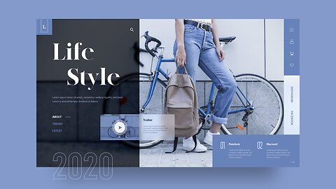 Website UI Design | Fashion Website Design In Adobe XD | UI/UX Design