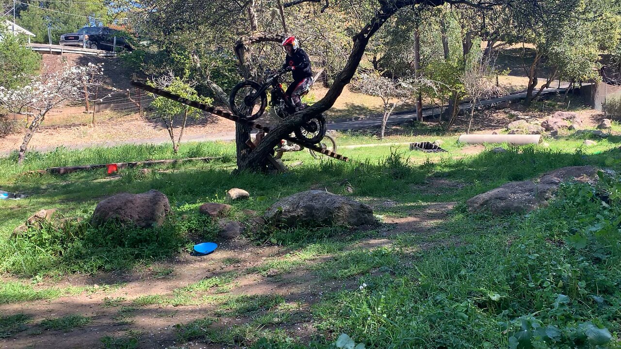 Different angle of the teeter totter