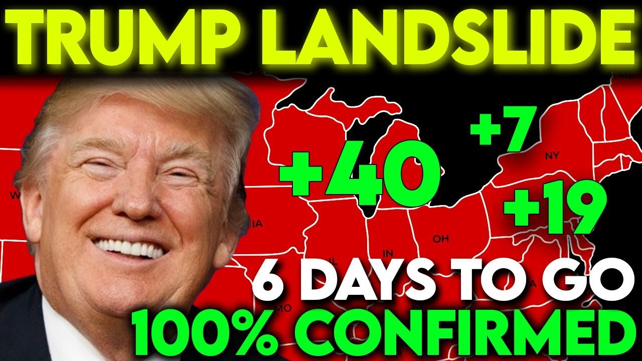 TRUMP LANDSLIDE 100% CONFIRMED in Latest 2024 Map Prediction