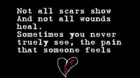 How bad is life when those you love drive you away with fear born from abuse that may never heal.