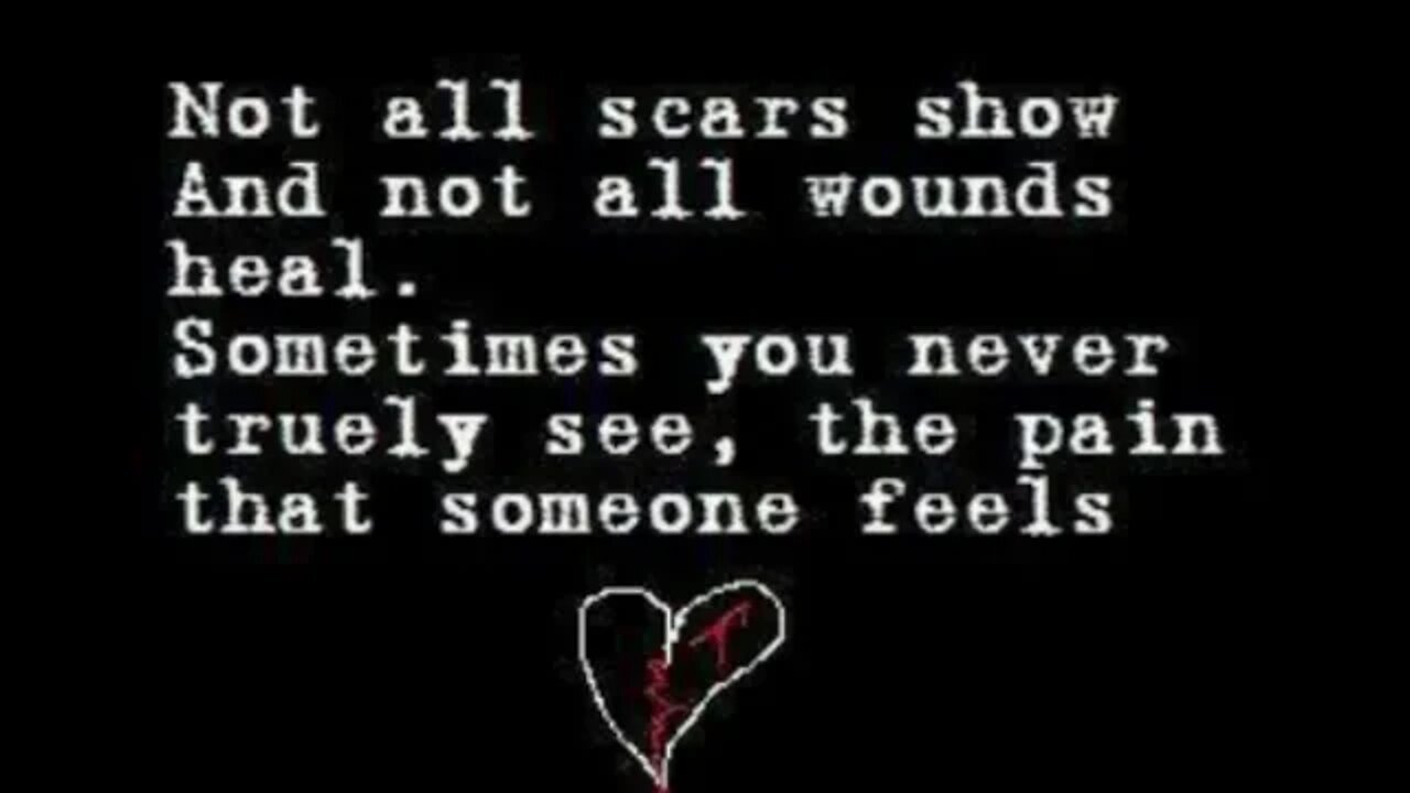How bad is life when those you love drive you away with fear born from abuse that may never heal.