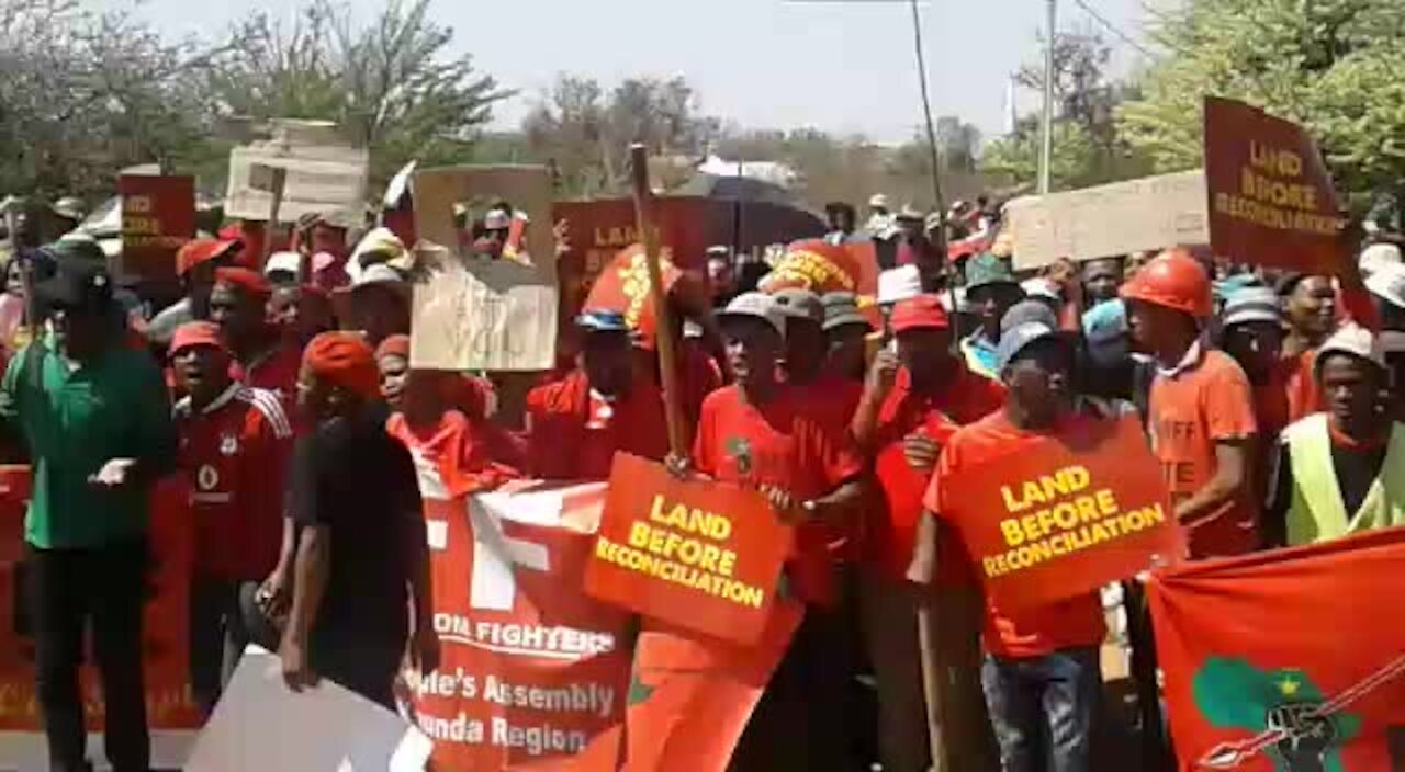 EFF march to Gupta mine in NWest (y3j)