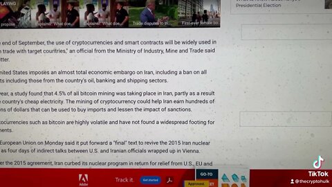 Iran now using crypto daily!!! This event will cause a CRYPTO REGULATION EXPLOSION!!!!