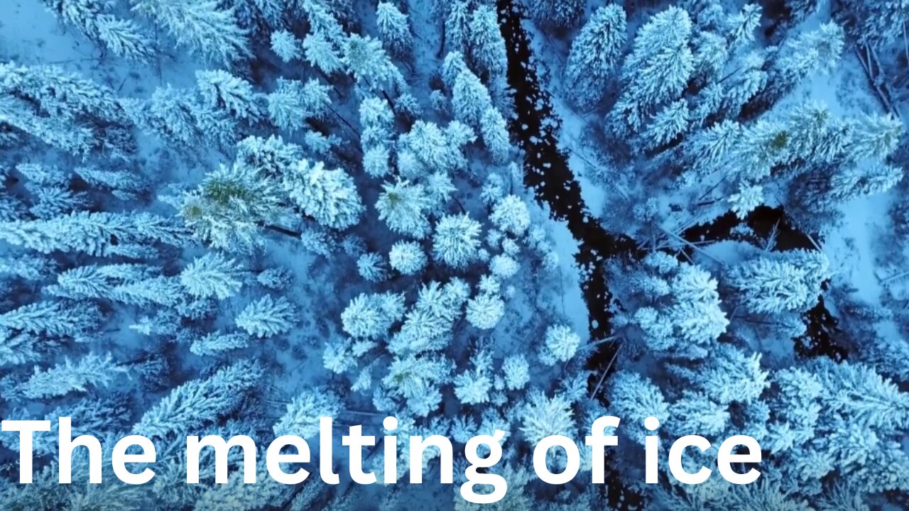 Planet Earth. The melting of ice.