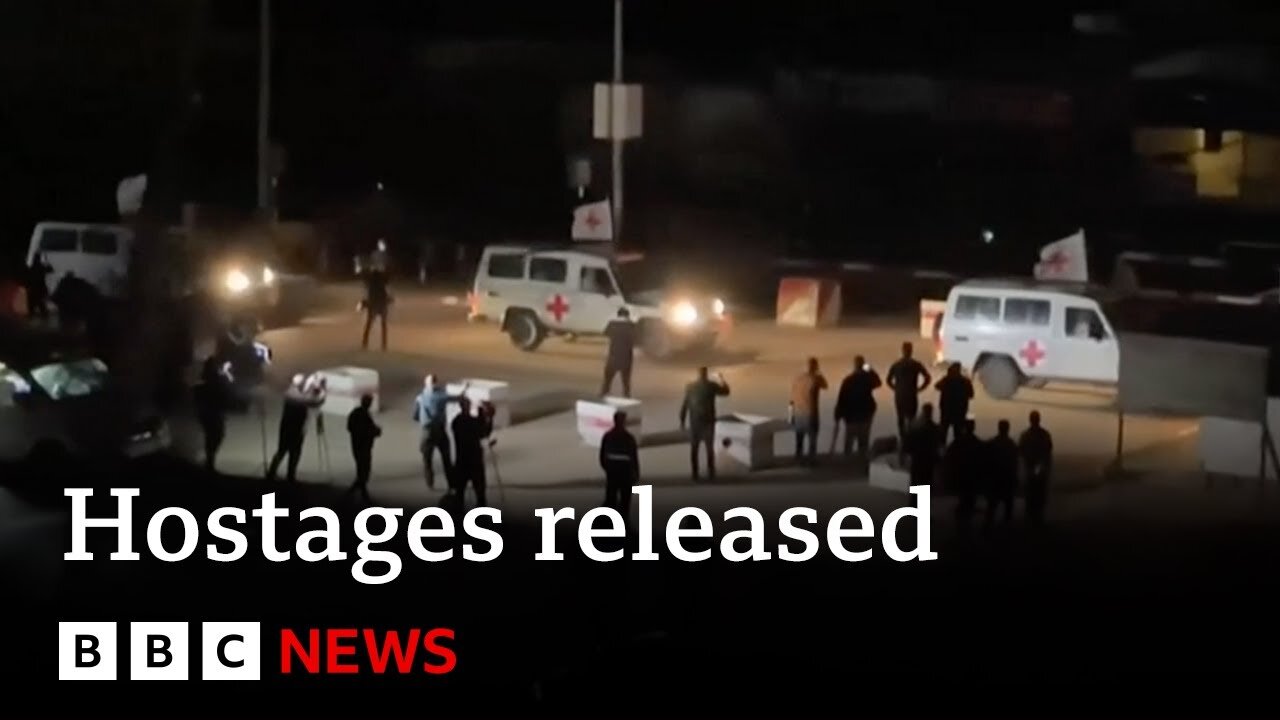 Israeli hostages released by Hamas _ BBC News