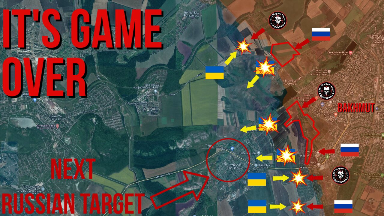 Russians Smash Right Through Ukrainian Defense Near Bahmut|Enter Bohdanivka and threatened Ivanivka!