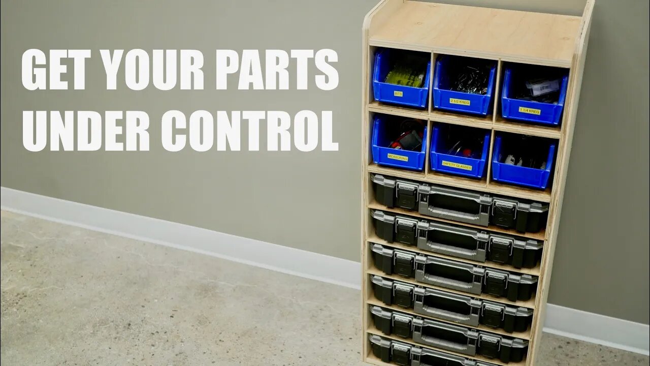 How to Build a Small Parts Organizer [Free plans]