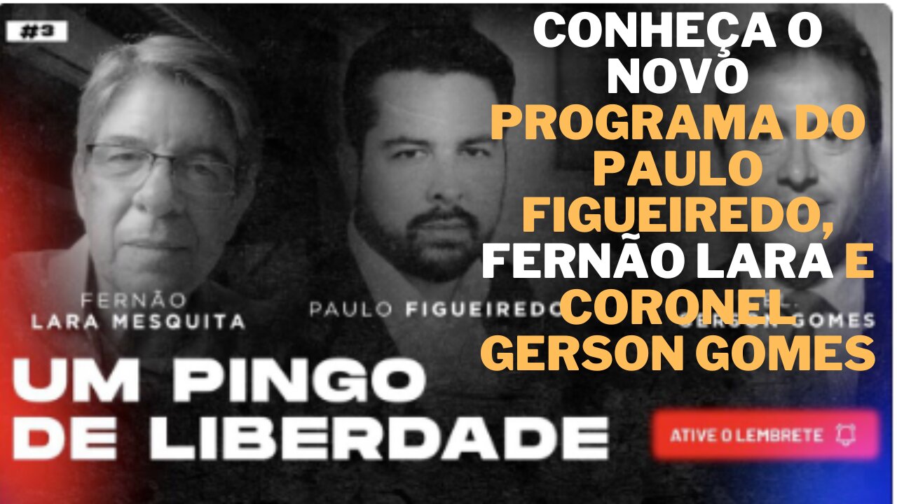 PAULO FIGUEIREDO | conheça o novo programa do Paulo Figueiredo "UM PINGO DE LIBERDADE"