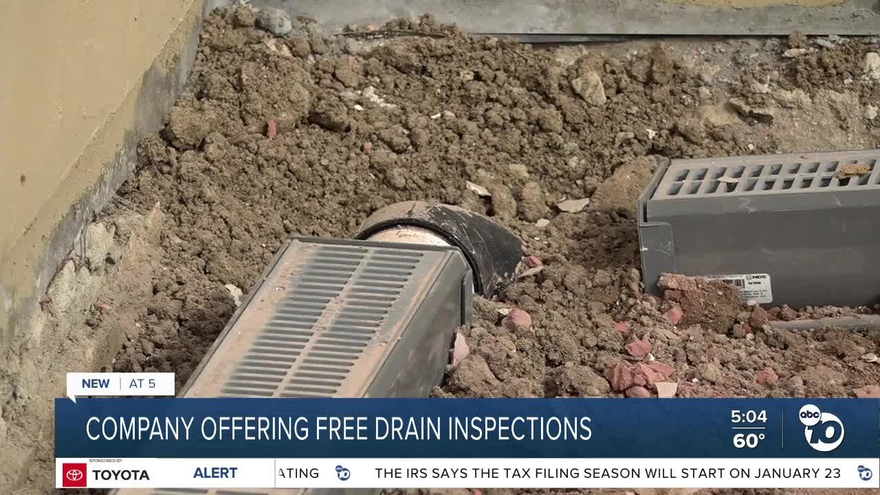 Local company offering free drain inspections