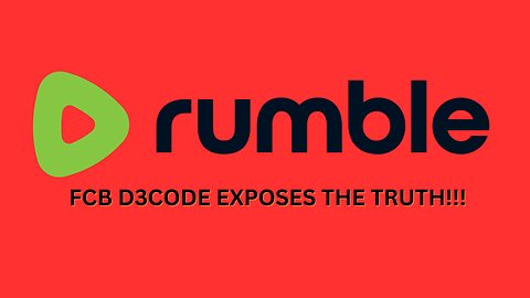 RUMBLE [SPECIAL ANNOUNCEMENT BY FCB D3CODE]