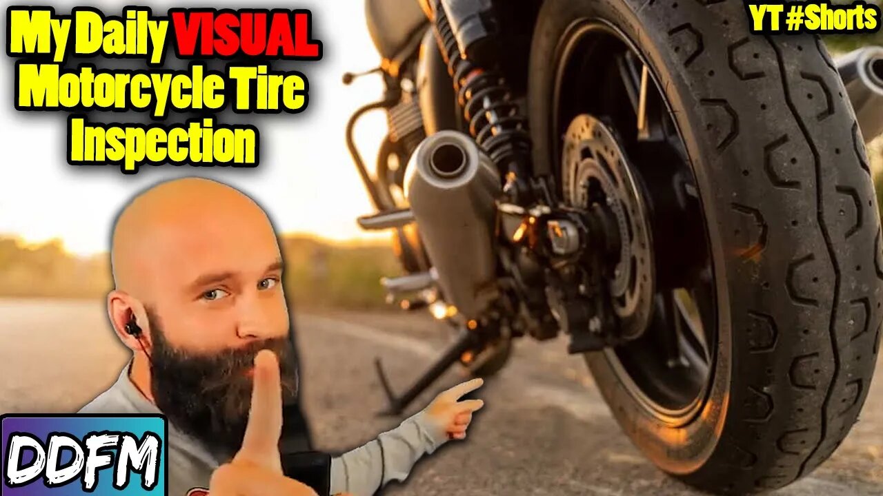 How To Quickly Inspect Your Motorcycle Tires #Shorts