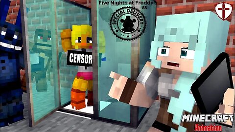 Chica is in the Shower (FNAF AR: SPECIAL DELIVERY) Minecraft Animation