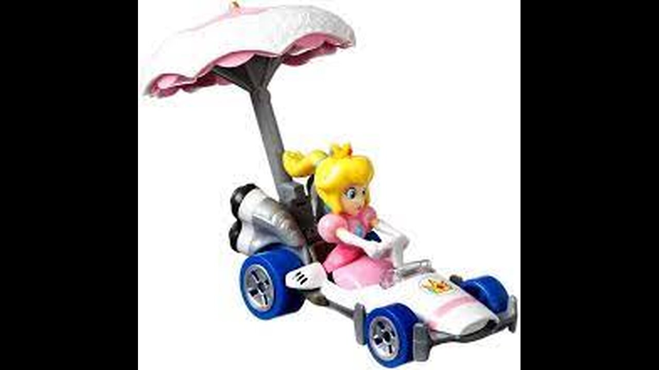 Princess Peach watches Mario race AT the Rock and HandHracing 3