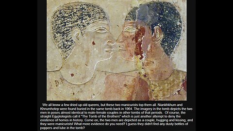 UNCOVERING QUEER PHARAOH LIFE IN ANCIENT EGYPT: THE FIRST GAY COUPLE IN RECORDED HISTORY
