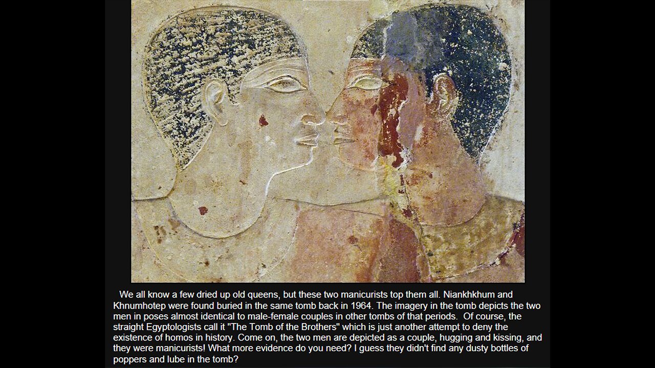 UNCOVERING QUEER PHARAOH LIFE IN ANCIENT EGYPT: THE FIRST GAY COUPLE IN RECORDED HISTORY