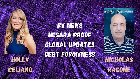 Holly Celiano & Nicholas Ragone Discuss Latest RV Updates & Nesara Has Been Cracked & Proven