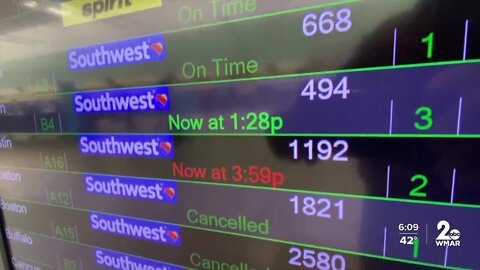 Travelers upset after Southwest cancels 60% of flights after holiday