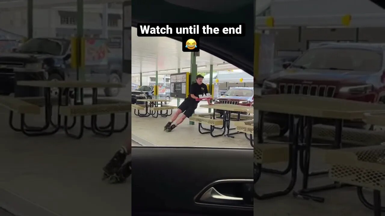 Funny sonic employee falls on skates #shorts