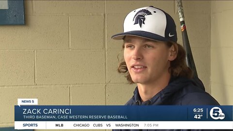 Case Western's Zack Carinci sets new program hit-streak record