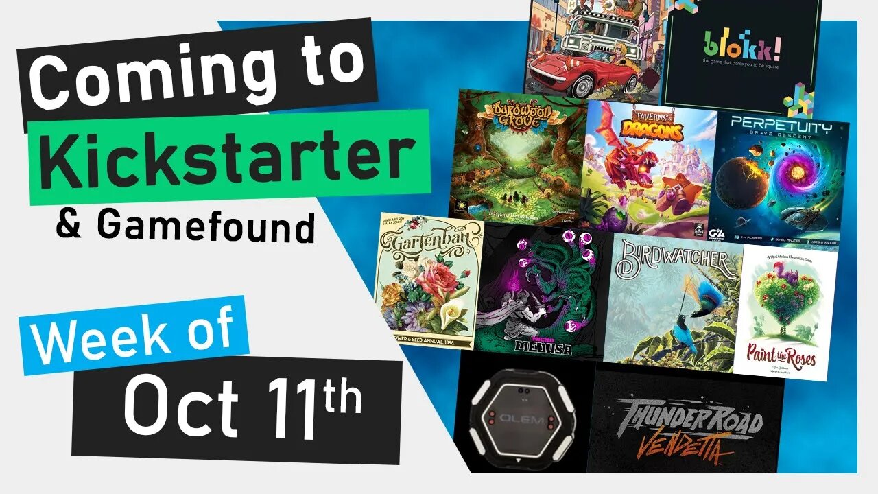 📅Kickstarter Boardgames | Taverns & Dragons, Birdwatcher, Paint the Roses, Bardwood Grove