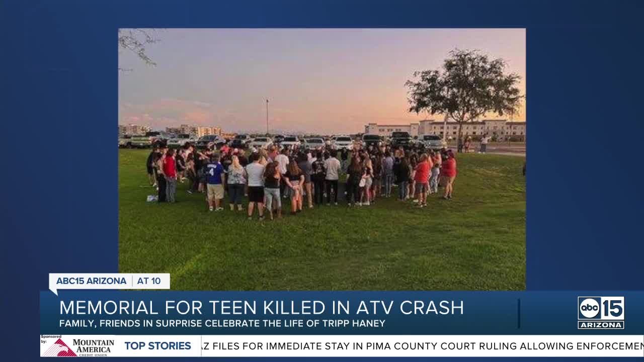 Memorial for teen killed in ATV crash