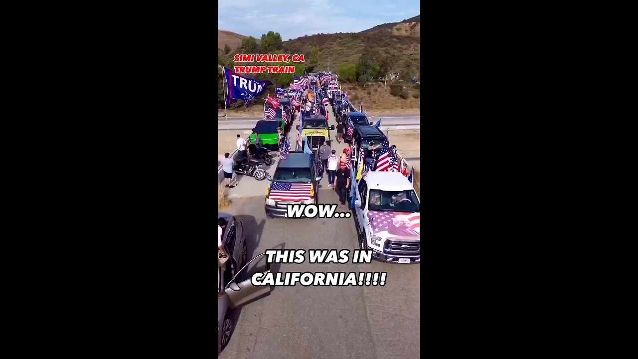 Trump train was in California! 🇺🇸🇺🇸🇺🇸