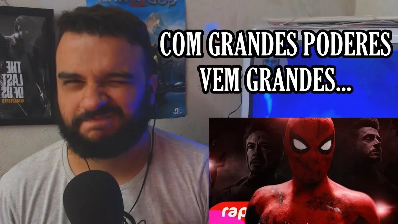 (REACT) Rap do Homem-Aranha (Longe de Casa) - EU TE AMO MIL MILHÕES | NERD HITS ( 7 Minutoz )