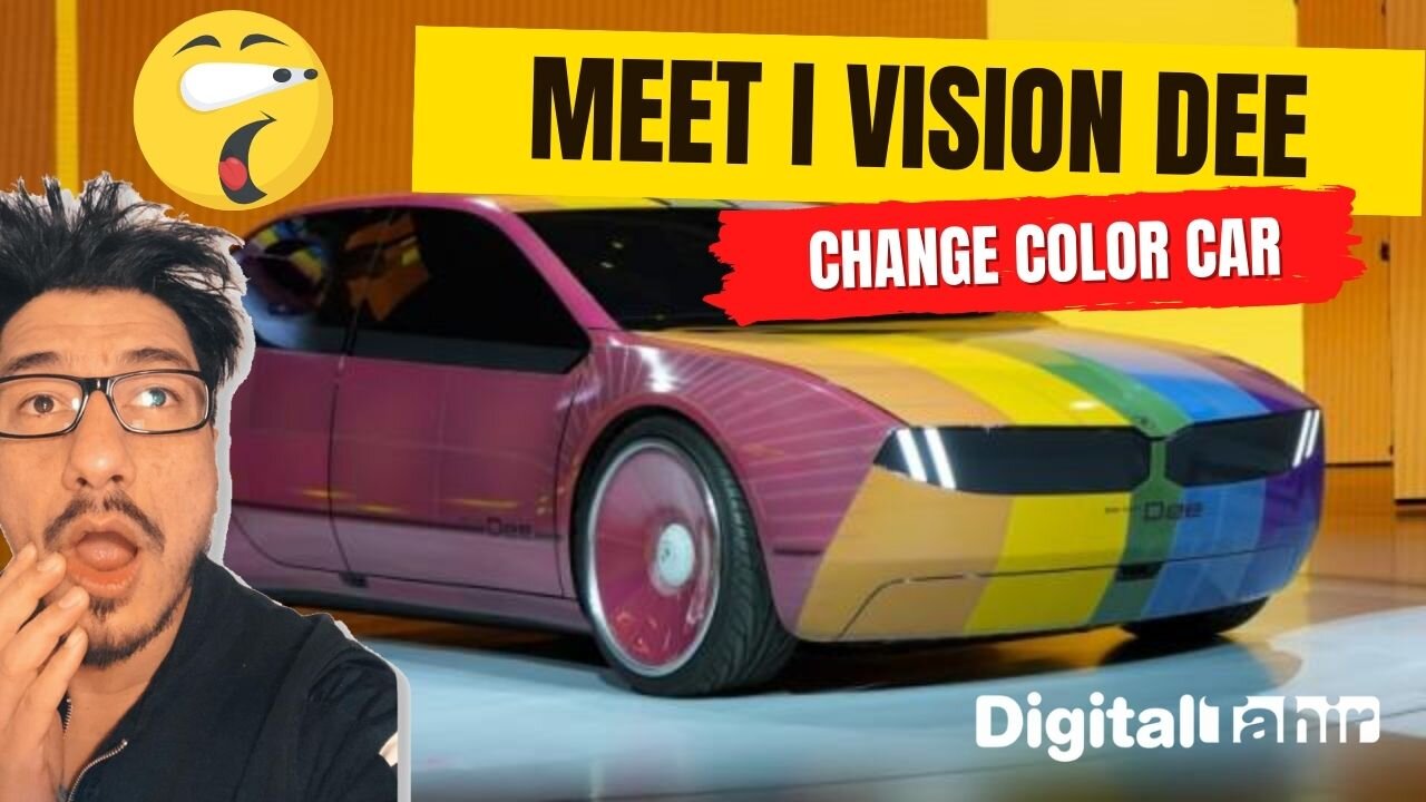 Meet I Vision Dee, BMW ‘s Brilliant Concept Car That Can Change Colors In Seconds