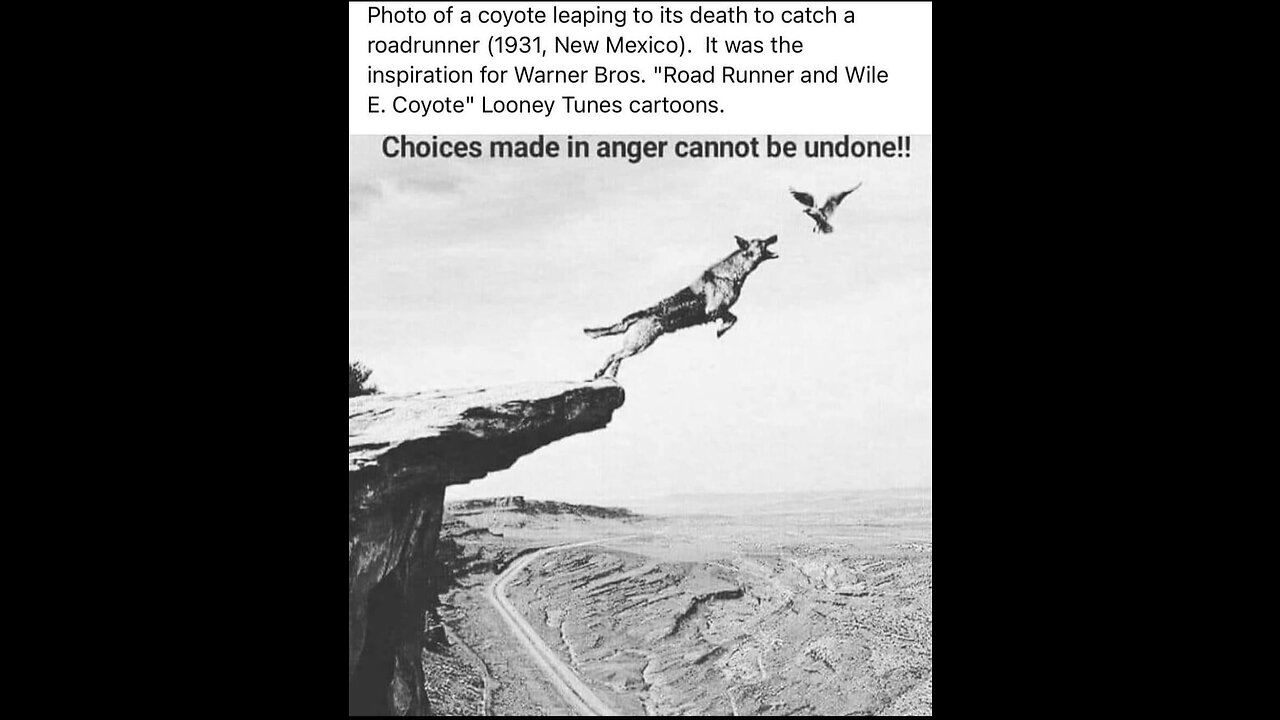 Choices made in anger cannot be undone!!