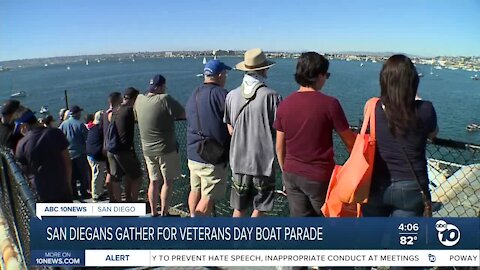 San Diegans gather for Veterans Day Boat Parade