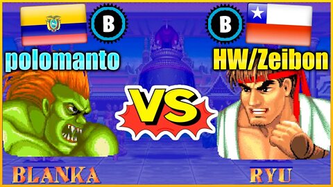 Street Fighter II': Champion Edition (polomanto Vs. HW/Zeibon) [Ecuador Vs. Chile]