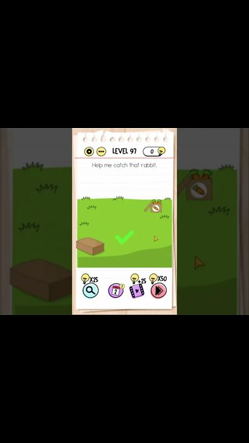 Brain Test Tricky Puzzles Level 97 Help me catch that rabbit.
