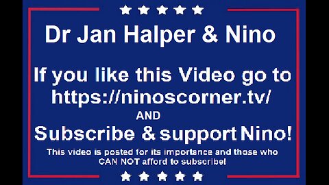 Dr Jan halper on Nino's Corner "True War Behind the Scenes..."