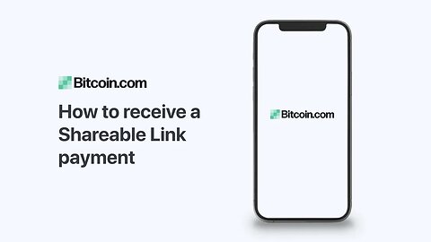 Bitcoin.com Wallet: How to receive a Shareable Link payment